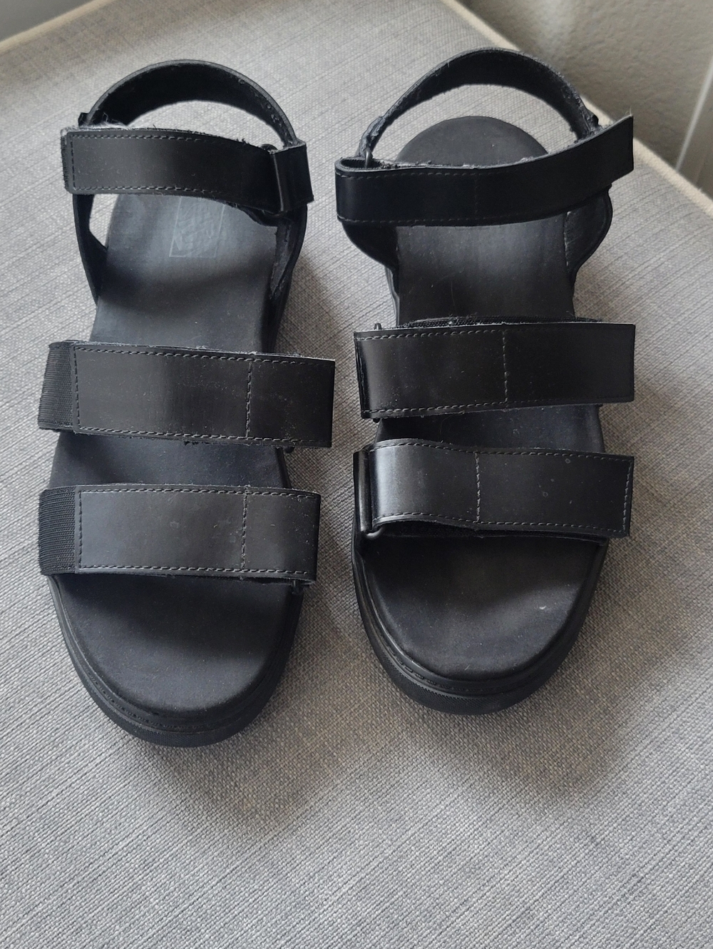 Vans Black Colfax Strappy Sandals - Branded Detail